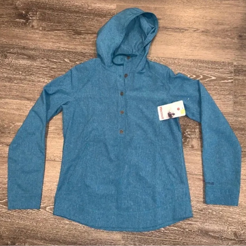 Marmot Women’s S Small Late Night Lorey Hoody Green/Blue MSRP $90 NWT Brand New